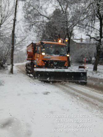 Пътната обстановка в столицата е нормална а движението се извършва