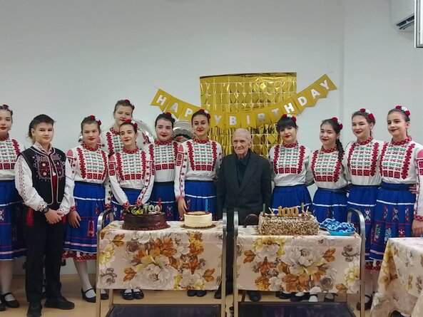 100 годишен юбилей на един от потребителите в Дома за