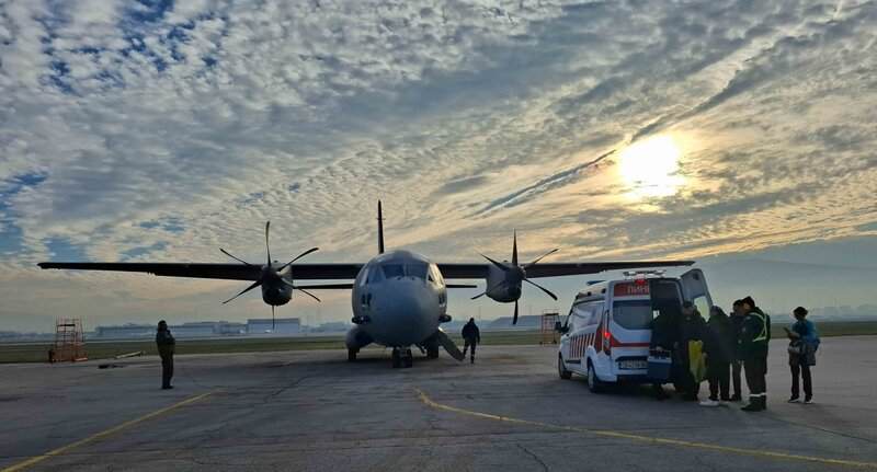 Дежурен екипаж на самолет C 27J   Spartan от състава