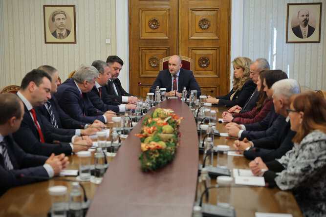 Президентът Румен Радев се срещна днес на Дондуков 2  с