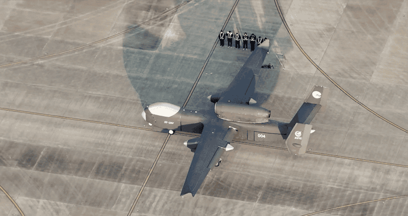 Голям безпилотен летателен апарат БЛА наречен Jiutian завърши първия си